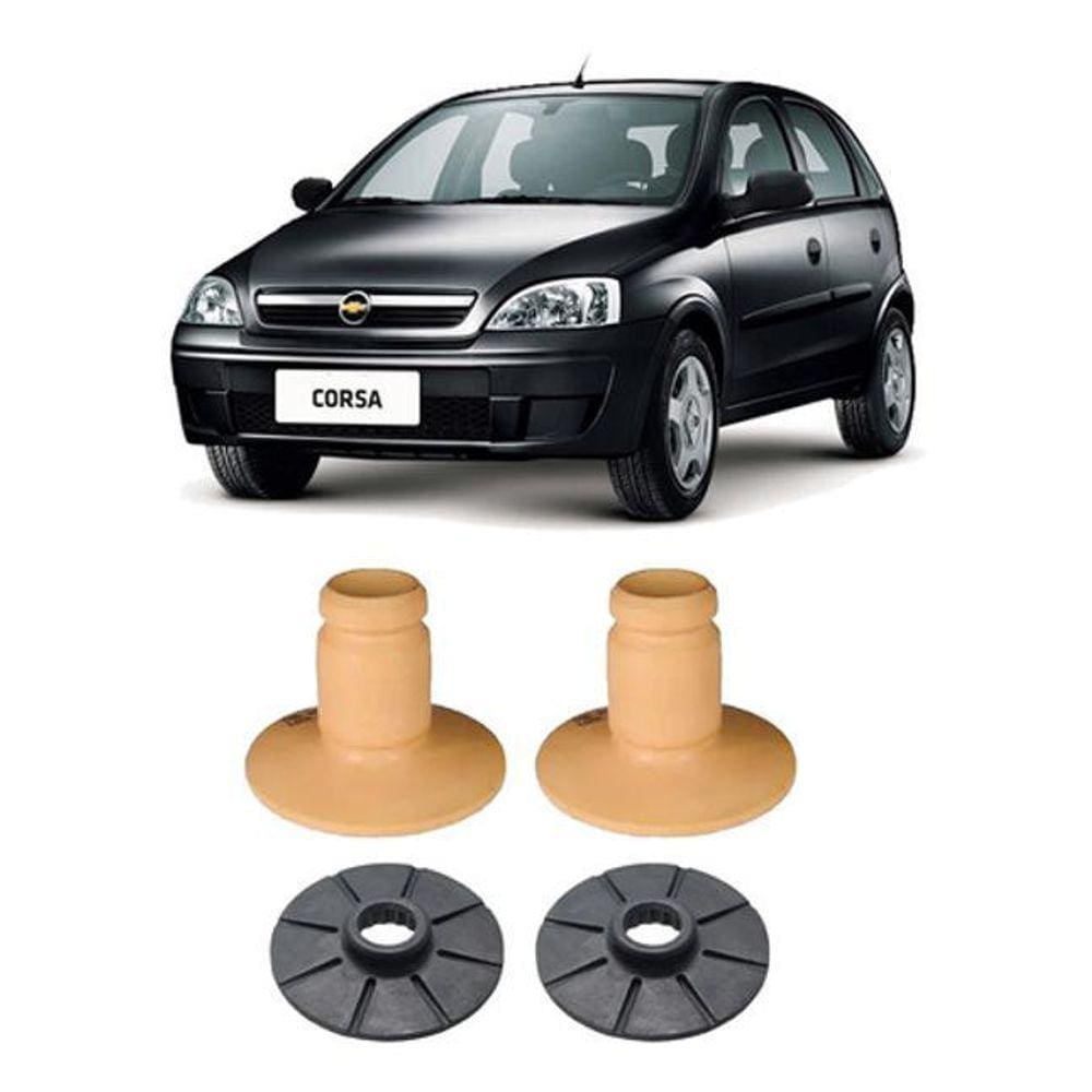 Par Batente Calço Suspensão Traseira Corsa 2006 2007 2008 09
