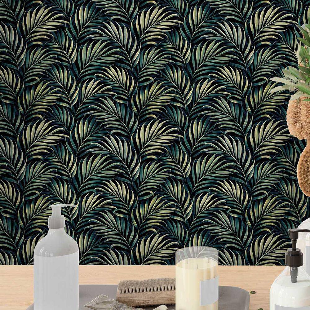 Papel de Parede 9M Adesivo Tropical Folhagem Verde Viníl Folha Lamborghini Geométrica Auto Colante