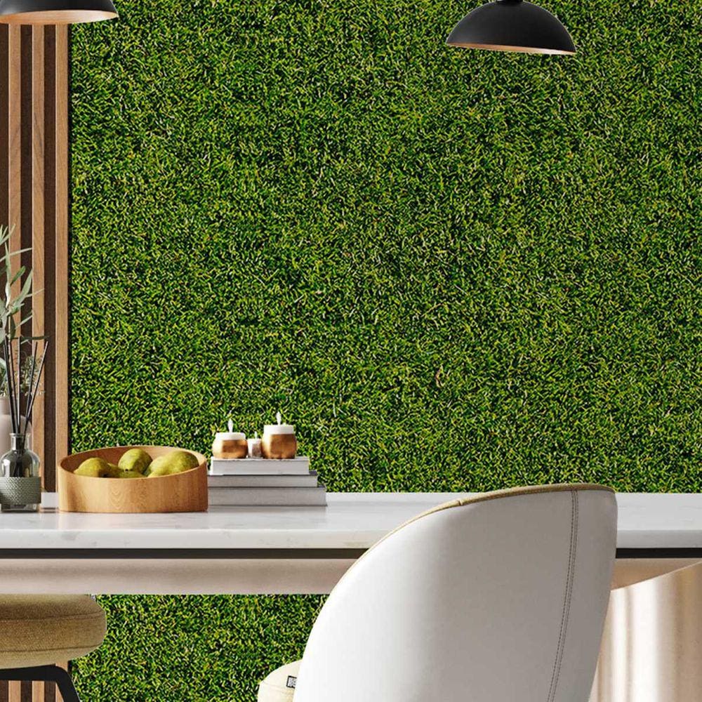 Papel de Parede 15M Adesivo Grama verde Paisagem 3d Vinilico Estampado Tropical Painel Auto Colante