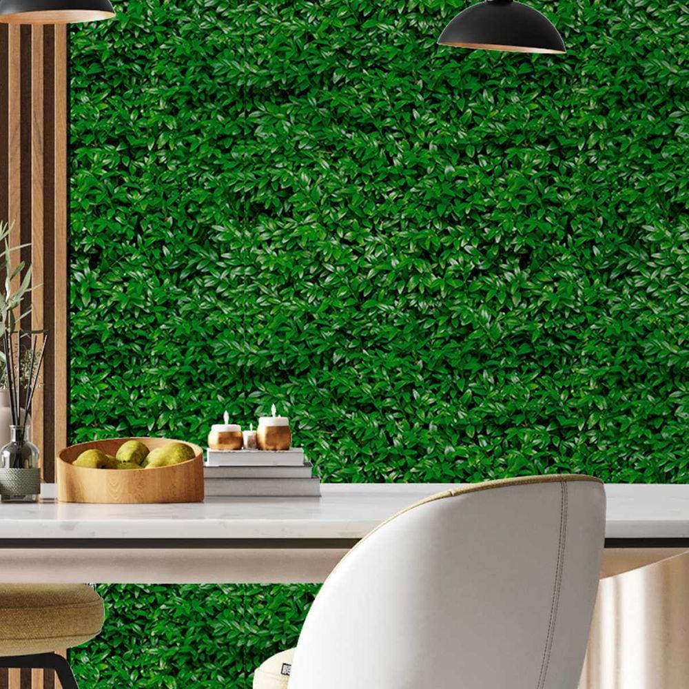 Papel de Parede 18M Adesivo Folhagem Hera Verde Paisagem Jardim Folhas Amazônica 3d Tropical Auto Colante