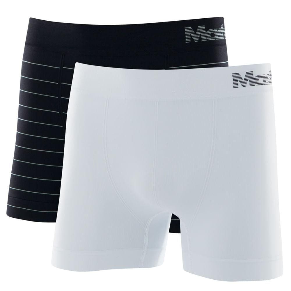 Kit 2 Cuecas Boxer Mash Masculina Microfibra Sem Costura