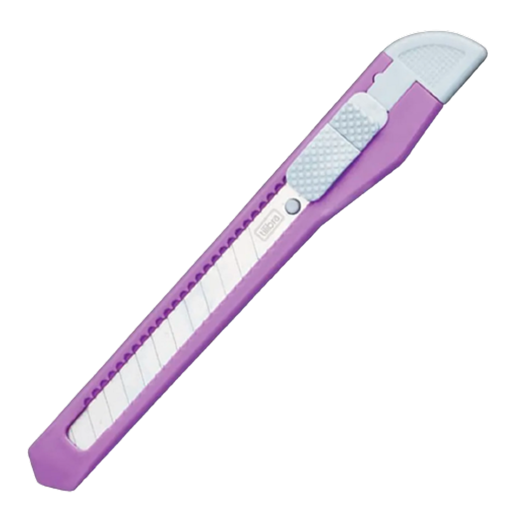 Estilete estreito com trava Marca Tilibra ES04 Roxo