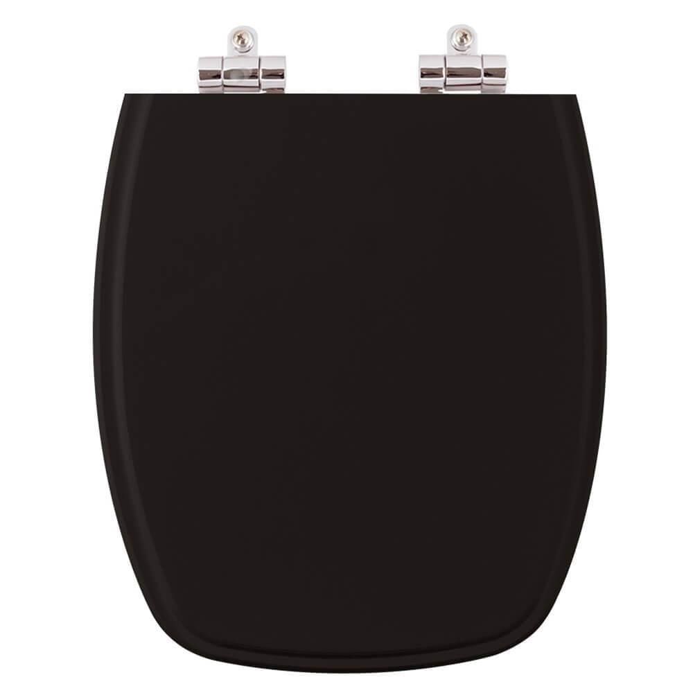 Tampa de Privada Poliéster Soft Plus Preto Louça Fiori