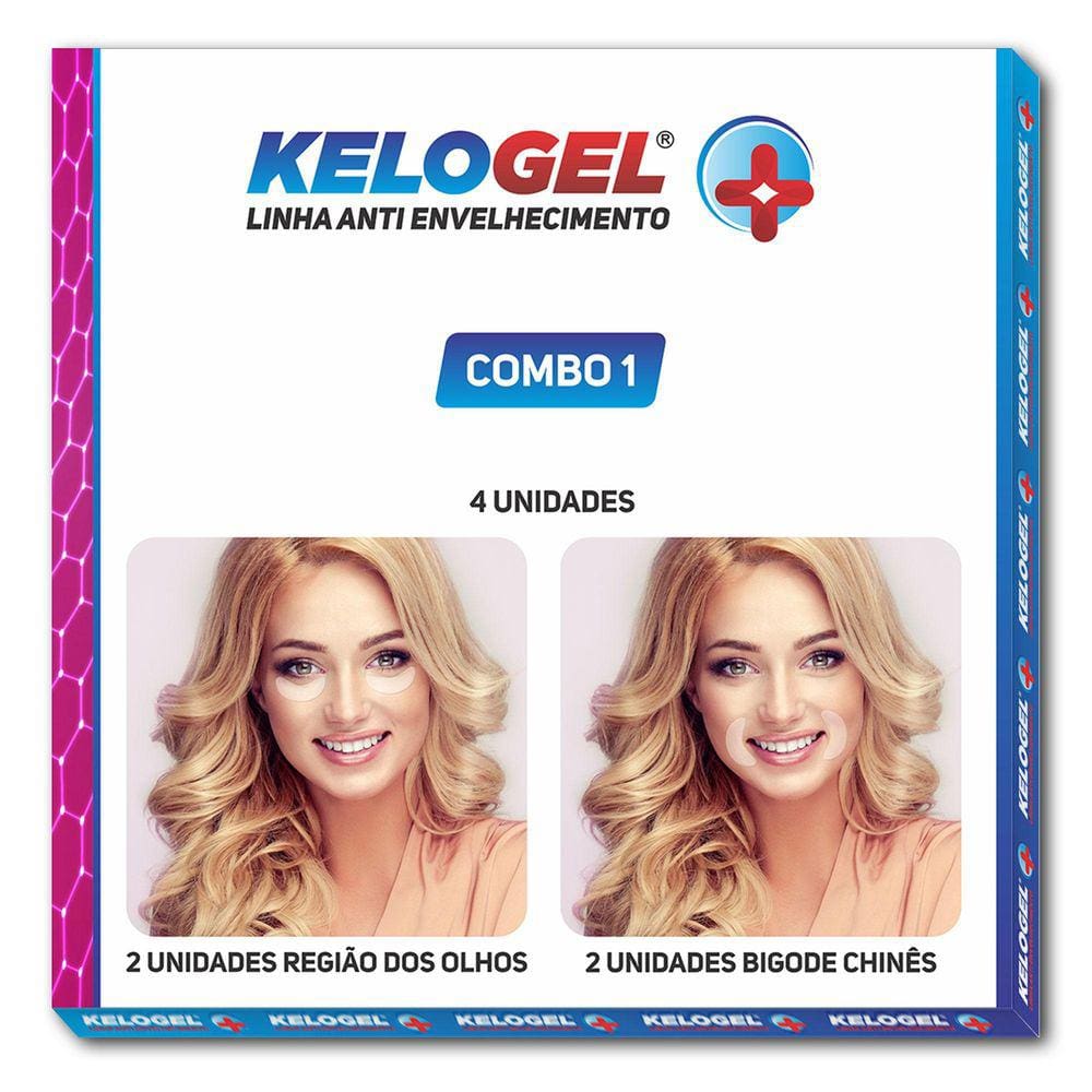 Adesivo De Silicone Anti-Sinais Combo 1I 4Un Olhos Ou Bigode