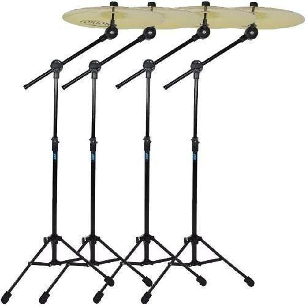 Kit 4 Estantes Girafa De Prato Bateria Com Feltro B12G Ask