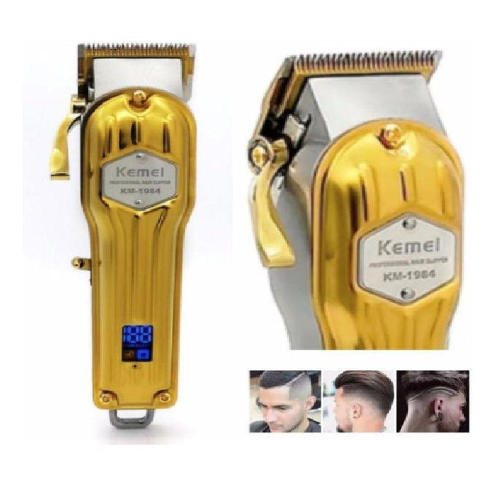 Máquina Profissional De Corte Cabelo Acabamento Kemei 1984