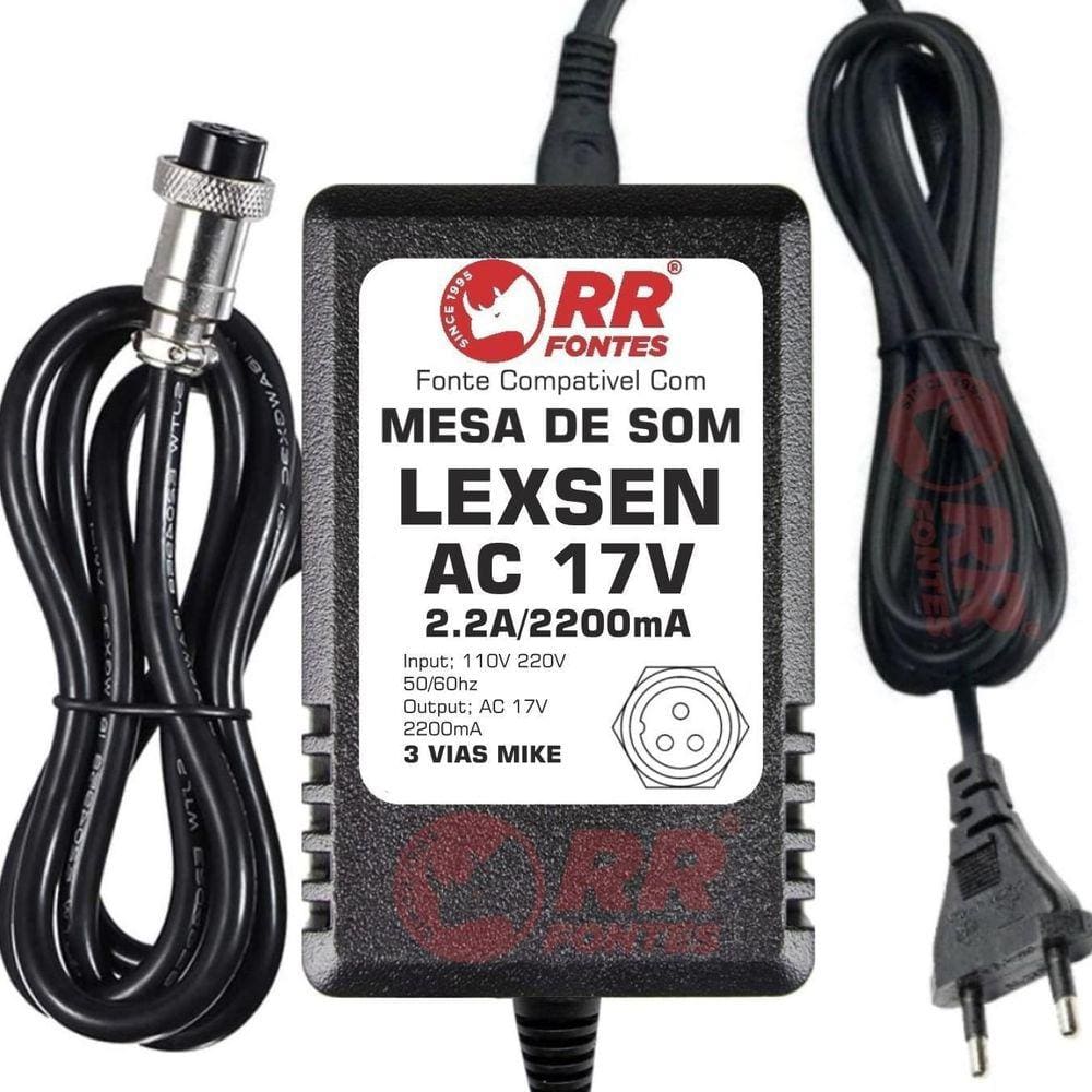 Fonte 17Vac Para Mesa De Som Lexsen M2442-Fx Pro3242-Fx Pro