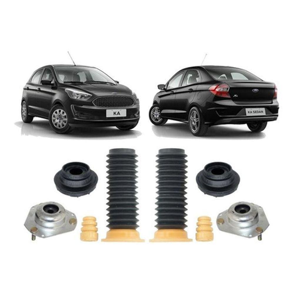 Par Kit Coxim Suspensão Dianteira Ford New Ka 2018 2019 2020