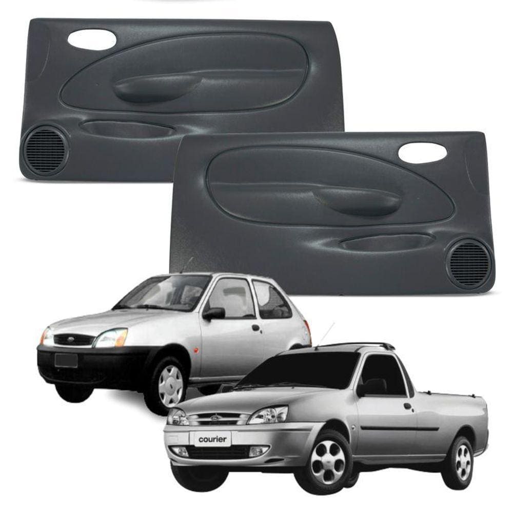 Forro Porta Diant Fiesta Courier 96-02 2P Elétrico Com Tela