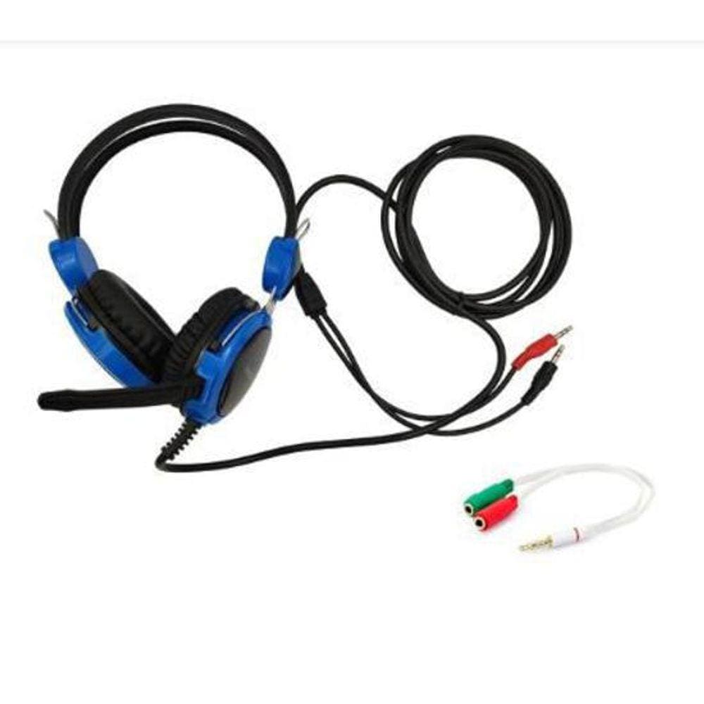Headset Gamer Azul Tecdrive F5 P2 Ps4 Xbox Pc Celular P3