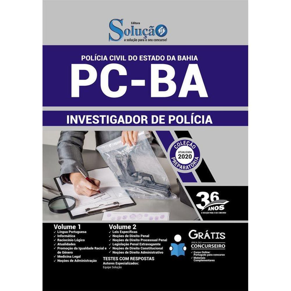 Apostila Concurso Pc Ba - Investigador