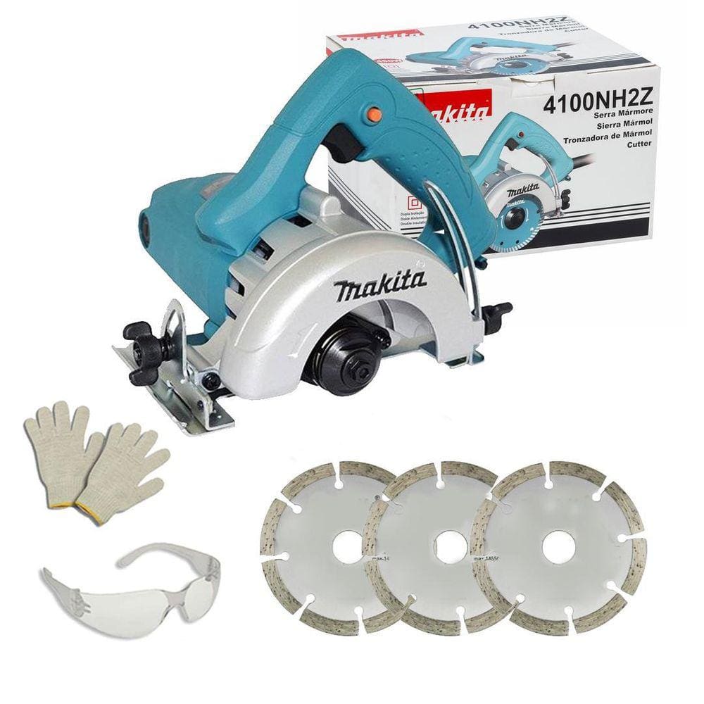 Serra Mármore Profis Makita 4100Nh2Z 1.450W + Acess 110V