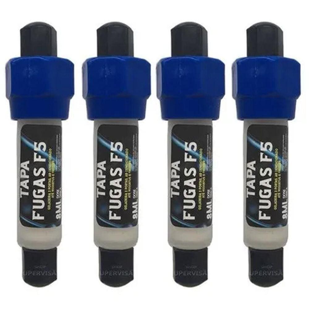 Kit 4 Tapa Fugas F5 Brasweld 8Ml Ar Freezer Geladeira Oferta