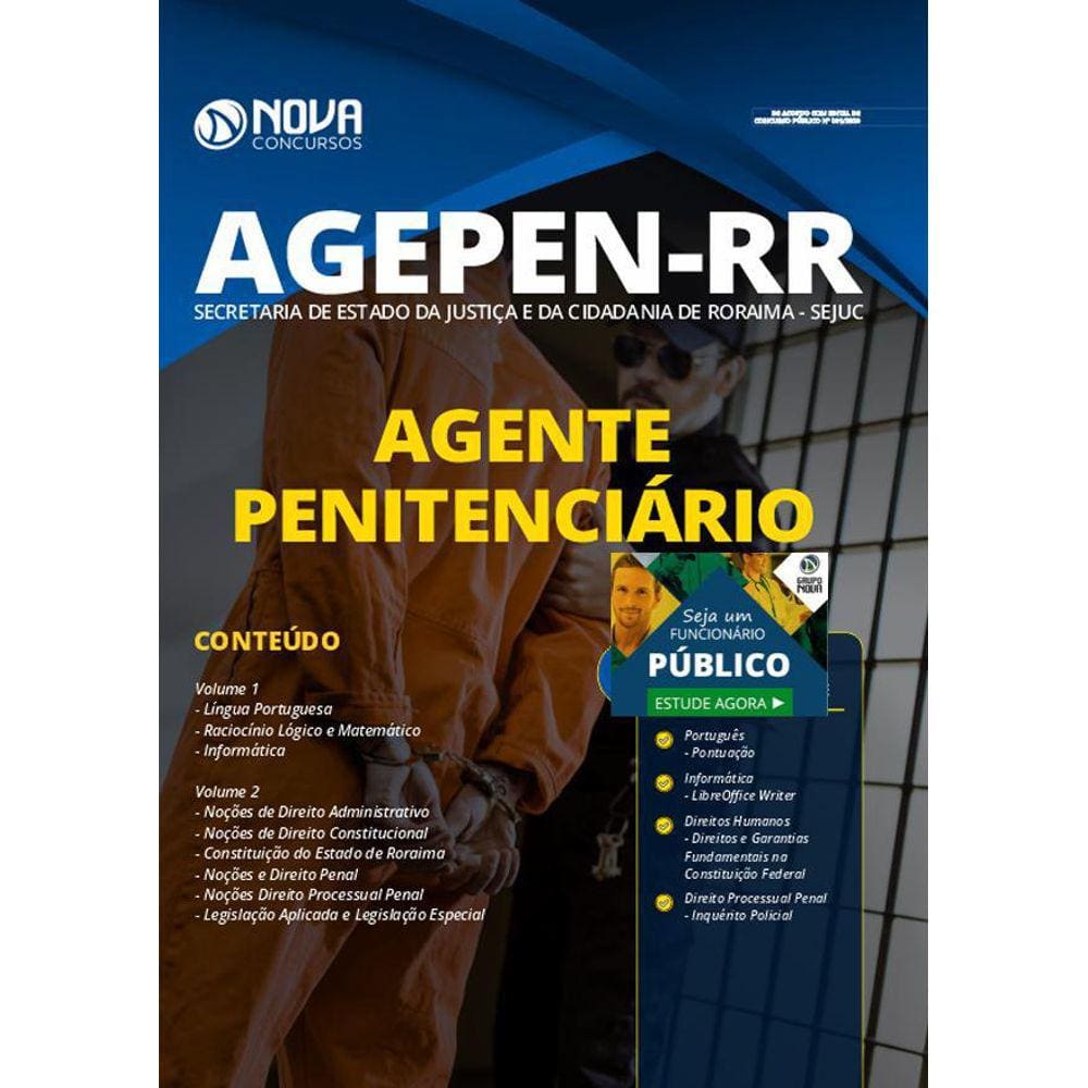 Apostila Concurso Agepen Rr Agente Penitenciário De Roraima