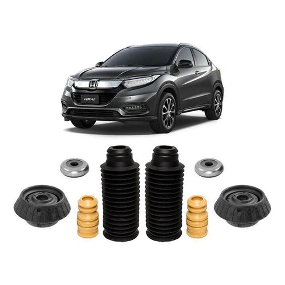 2 Kit Coxim Batente Dianteiro Honda Hrv 2016 2017 2018 2019