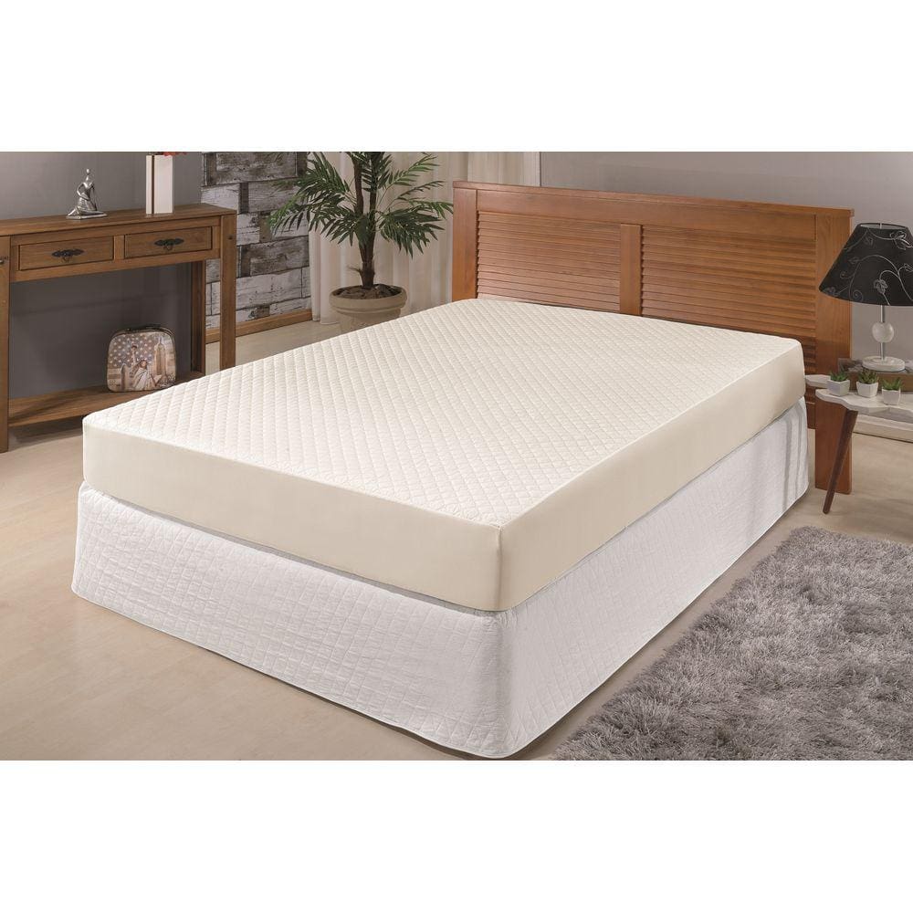 Capa para Colchão Impermeável e Saia cama Box Queen Palha