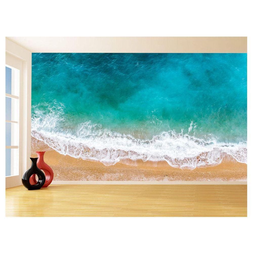 Papel Para Piso De Porcelanato Liquido Praia 3,5M Flr38