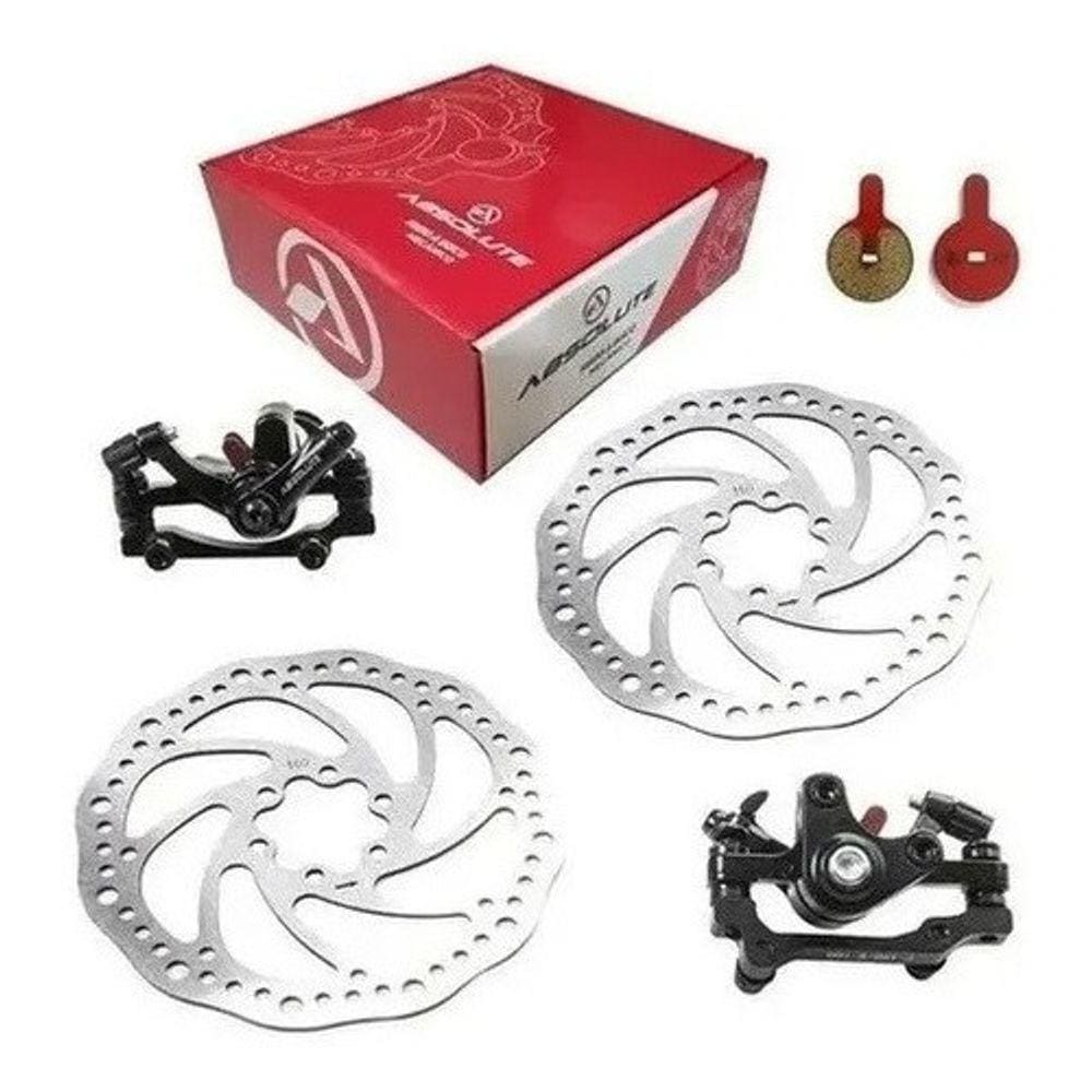 Kit completo freio a disco bicicleta com cubos | Extra