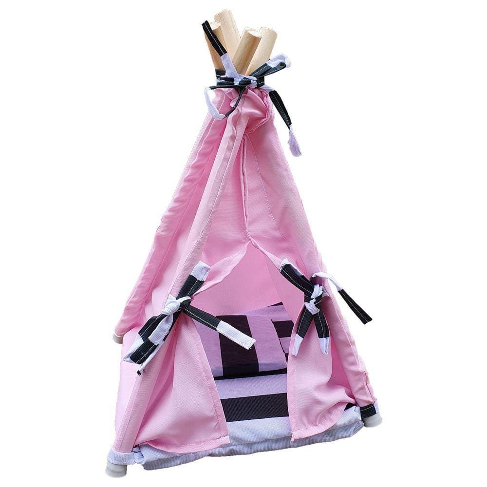 Caminha Cabana Pet Toca Oca Tenda Cama Cachorro Gato P Rosa