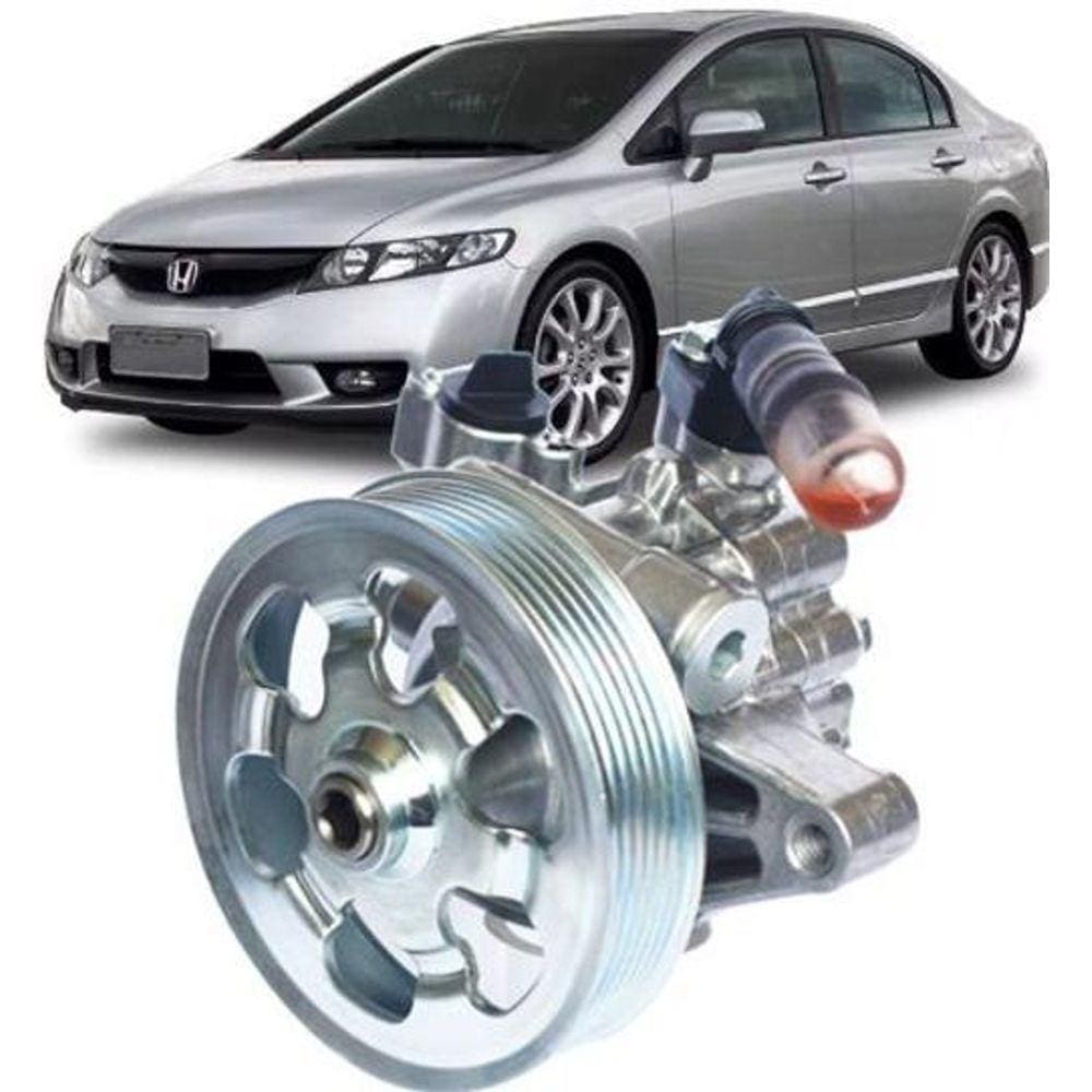Bomba De Direcao Hidraulica New Civic 1.8 16V De 2006 A 2011