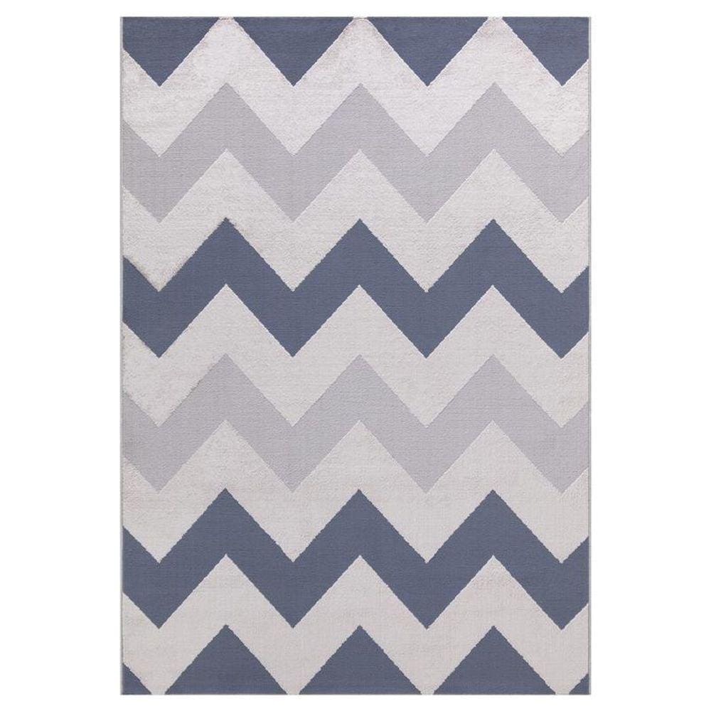 Tapete Nilo 05 Azul E Bege 250 X 300 Edantex