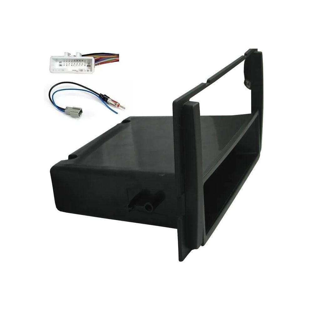 Moldura Painel 1-2 Din March Versa Sentra 15 À 20 + Chicotes