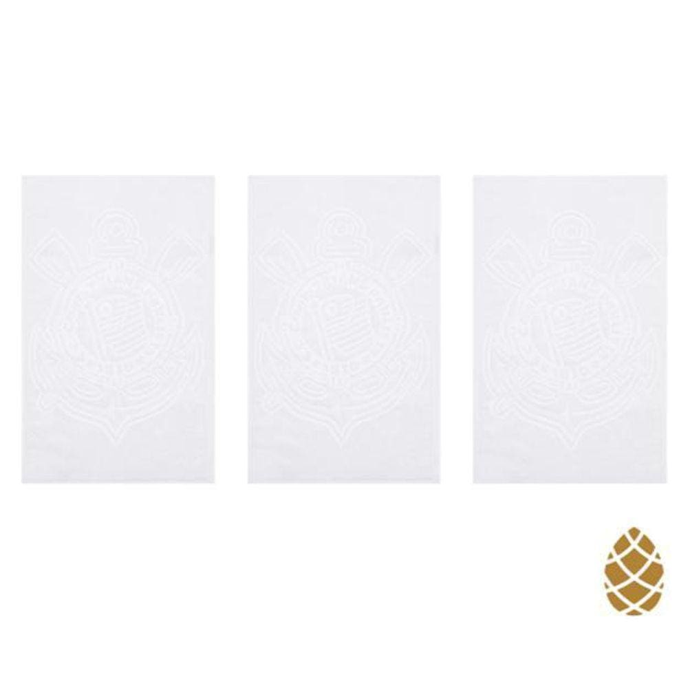 Kit 3 Toalhas De Academia/Mão Buettner Corinthians Branco