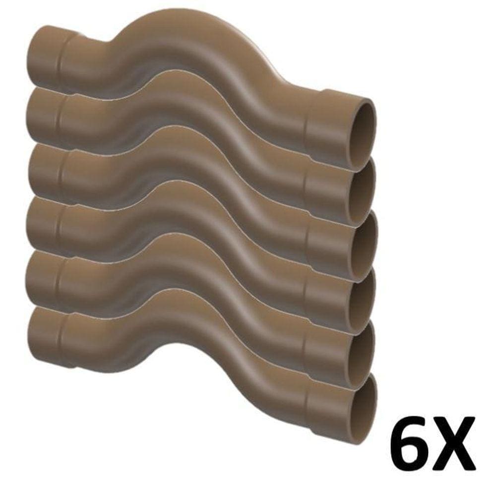Kit 6 Curva De Transposição Soldável 3/4``  25Mm  Tigre