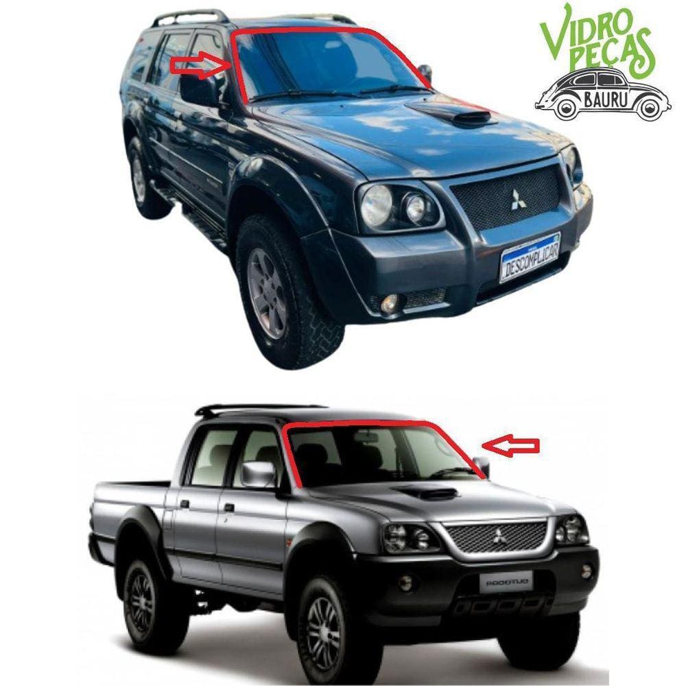 Borracha Parabrisa L200 Triton .../08 Pajero Sport 07 A 11