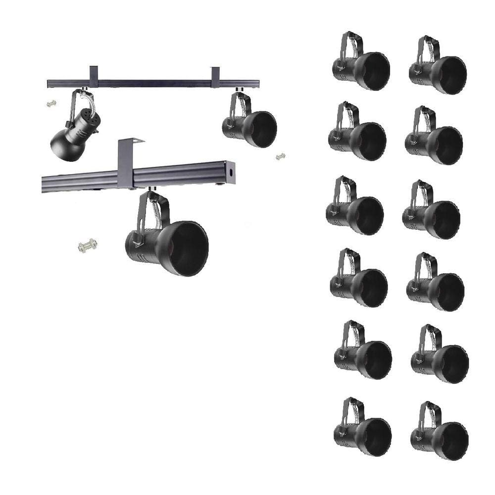 Kit 12 Spot Trilho Perfilado Eletro calha Par20 Bulbo OL7