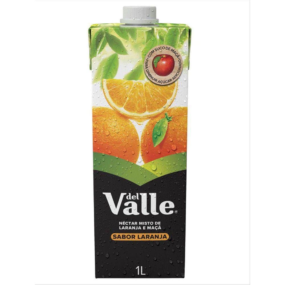 Suco De Laranja Del Valle 1L - Pack Com 6 Unidades