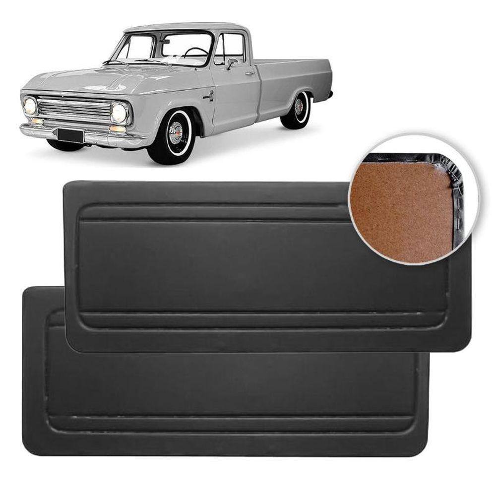 Forro De Porta Lateral Gm C10 Vinil Preto