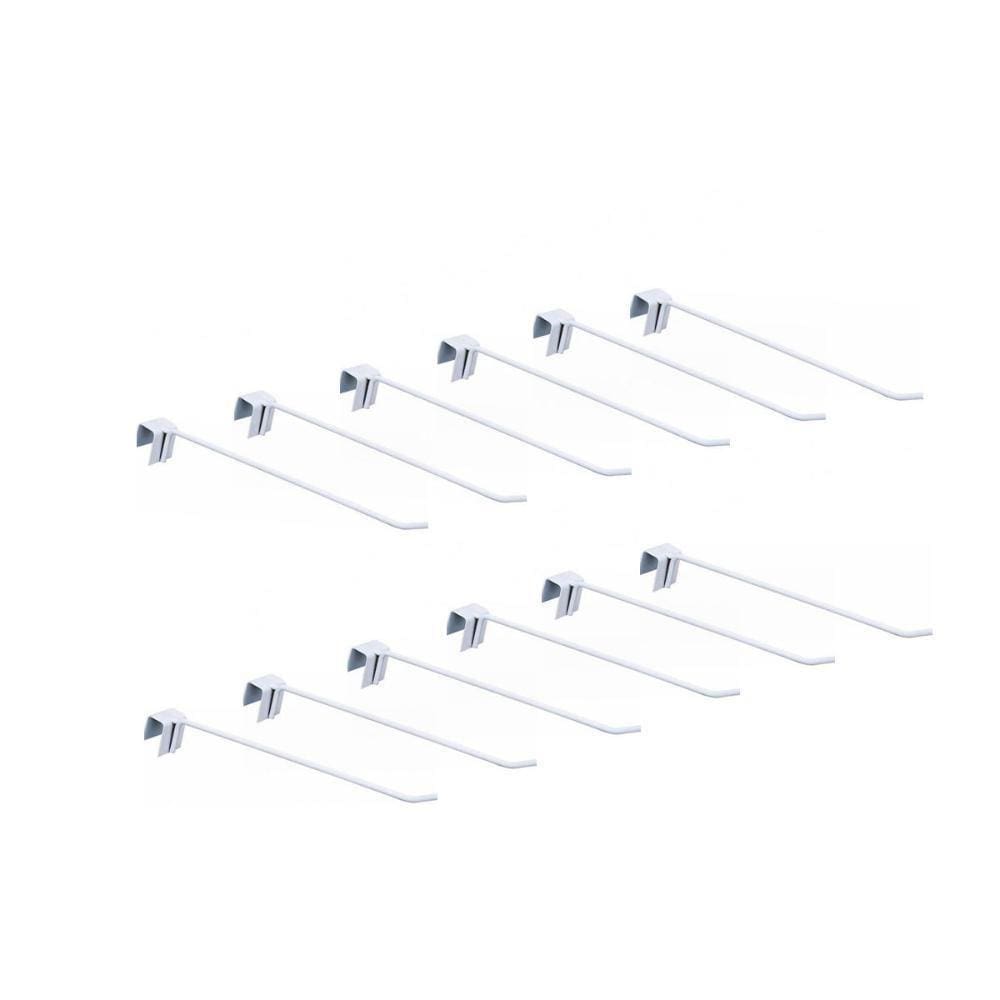 12 Ganchos Organizadores Simples 30Cm New Plus Sa Gôndolas
