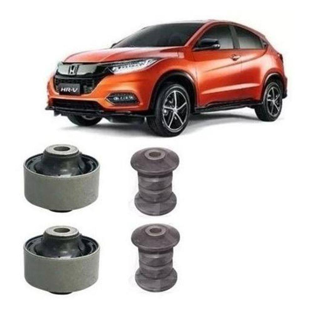 Jogo 4 Bucha Da Bandeja Balança Honda Hrv 2016 Ate 2018