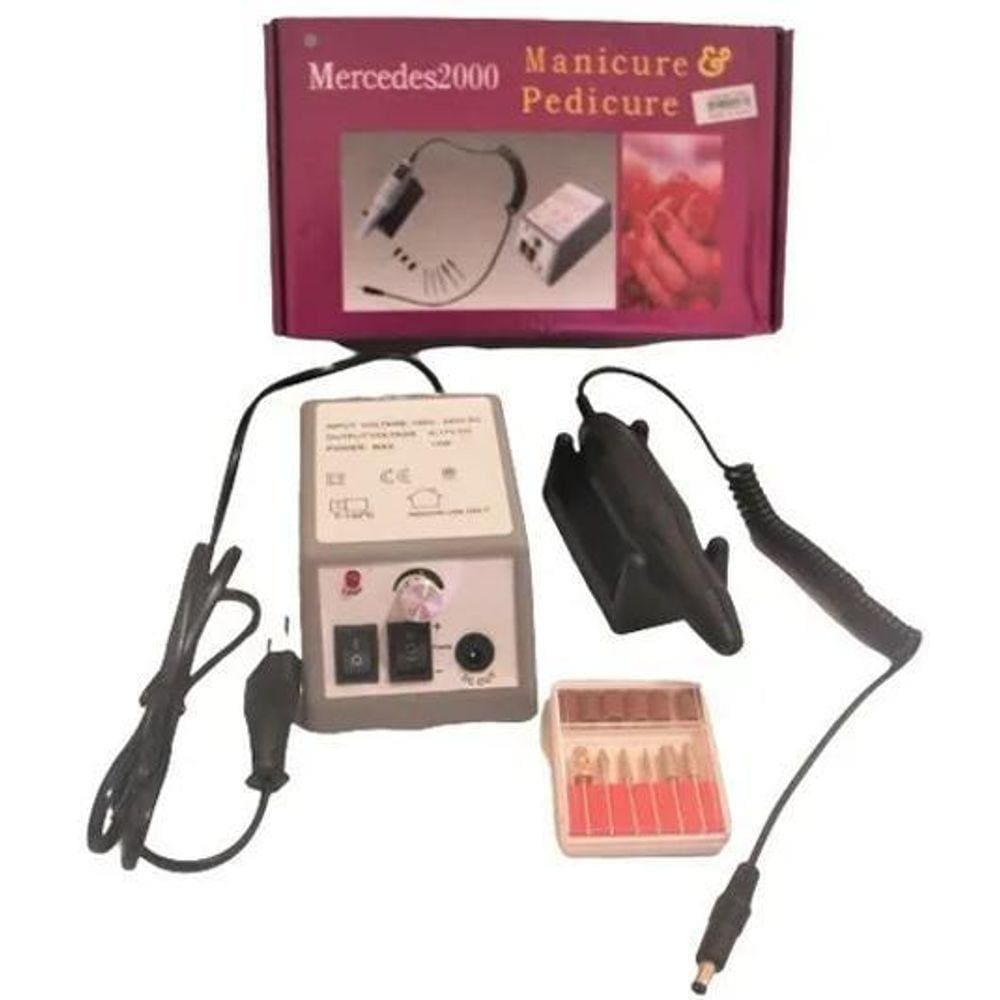 Lixadeira Elétrica Manicure E Pedicure Brocas E Acessórios