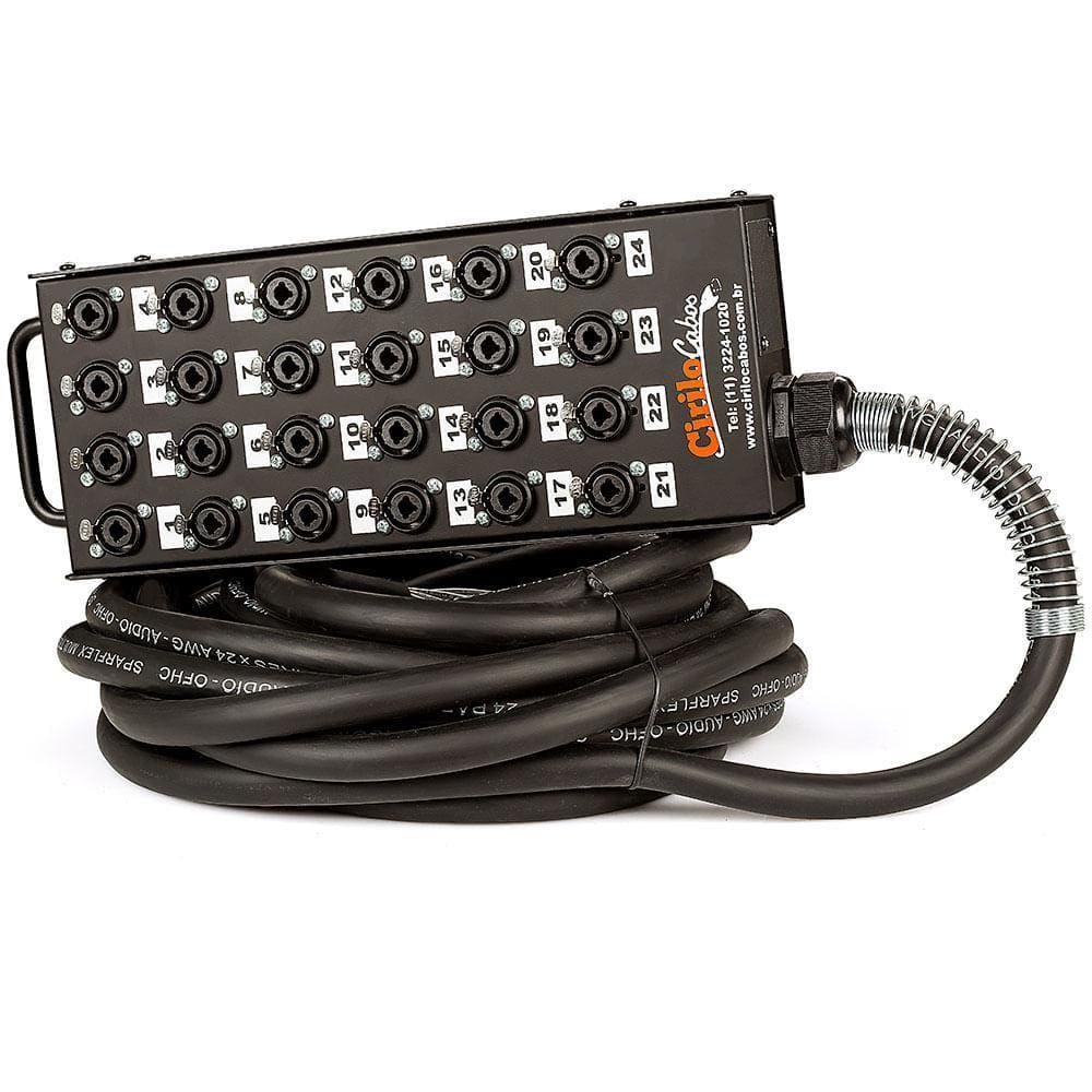 Medusa 24 Vias Com Conectores Combo - 100 Mt