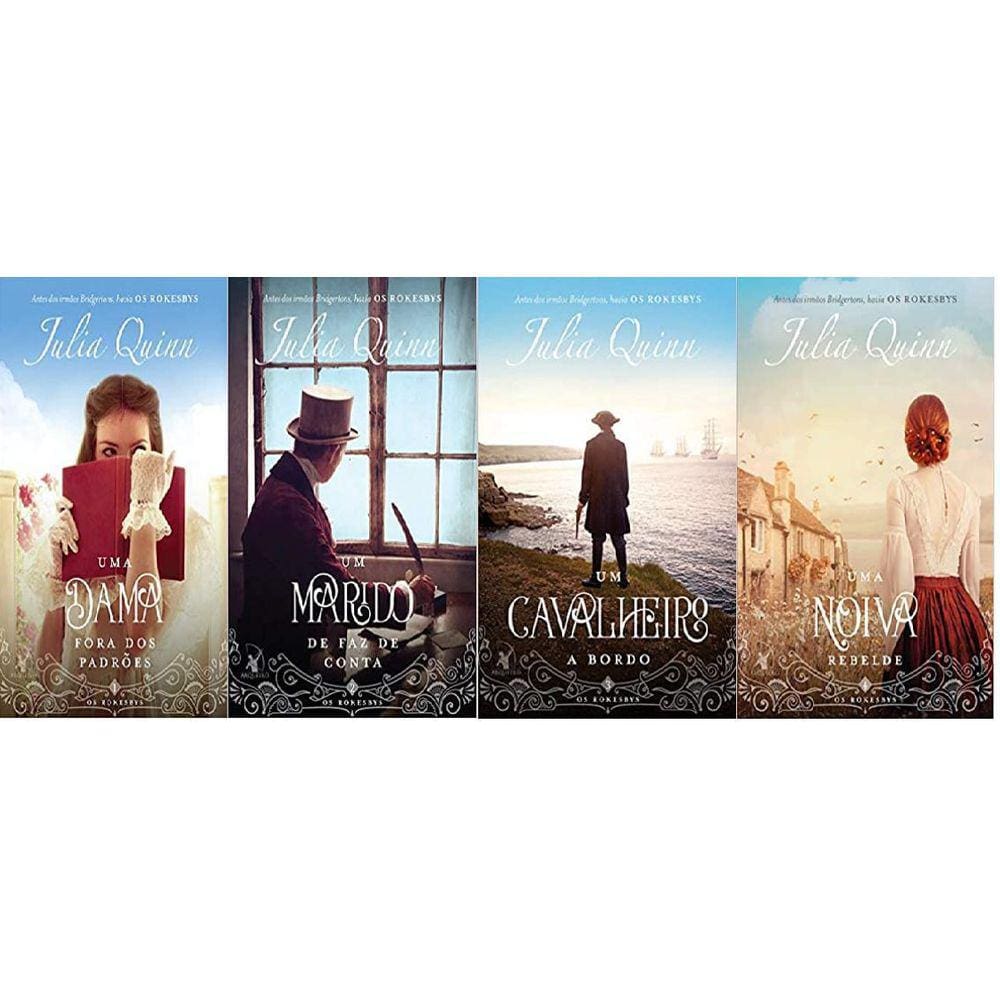 Kit 4 Livro Os Rokesbys Dama Fora Dos Padrões Julia Quinn