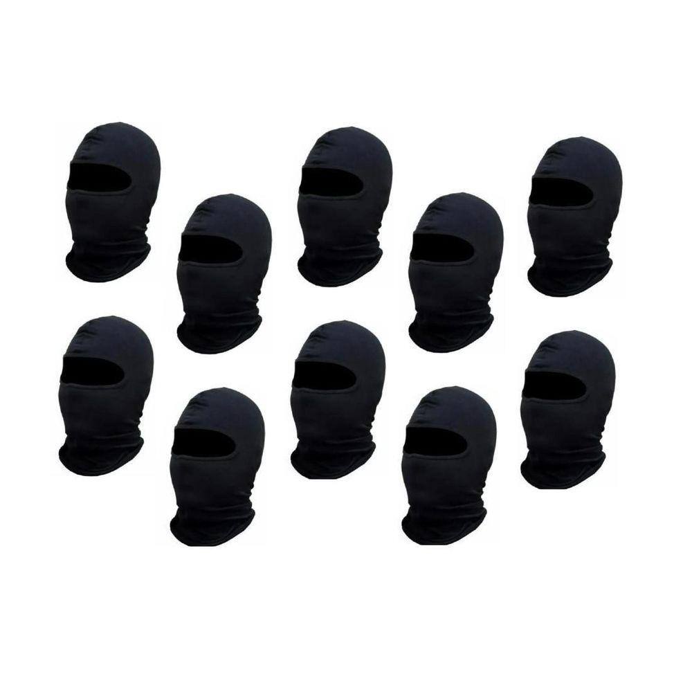 Touca Capuz Balaclava Toca Ninja Moto Motoboy Frio 10 Peças