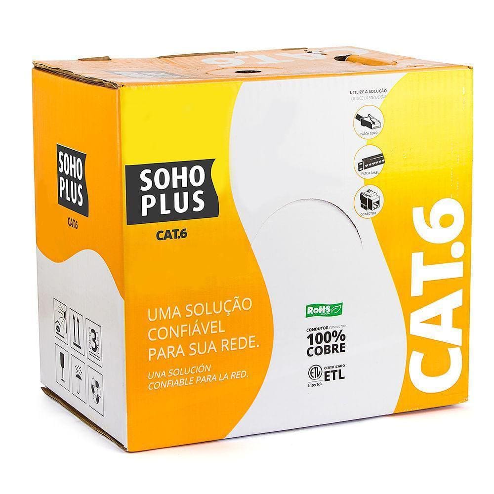 Caixa De Rede Cat6 Furukawa/Sohoplus - 305 Mt - Azul