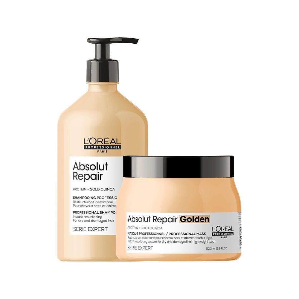Kit L`Oréal Pro Absolut Repair Gold Quinoa -Sh E Másc Golden