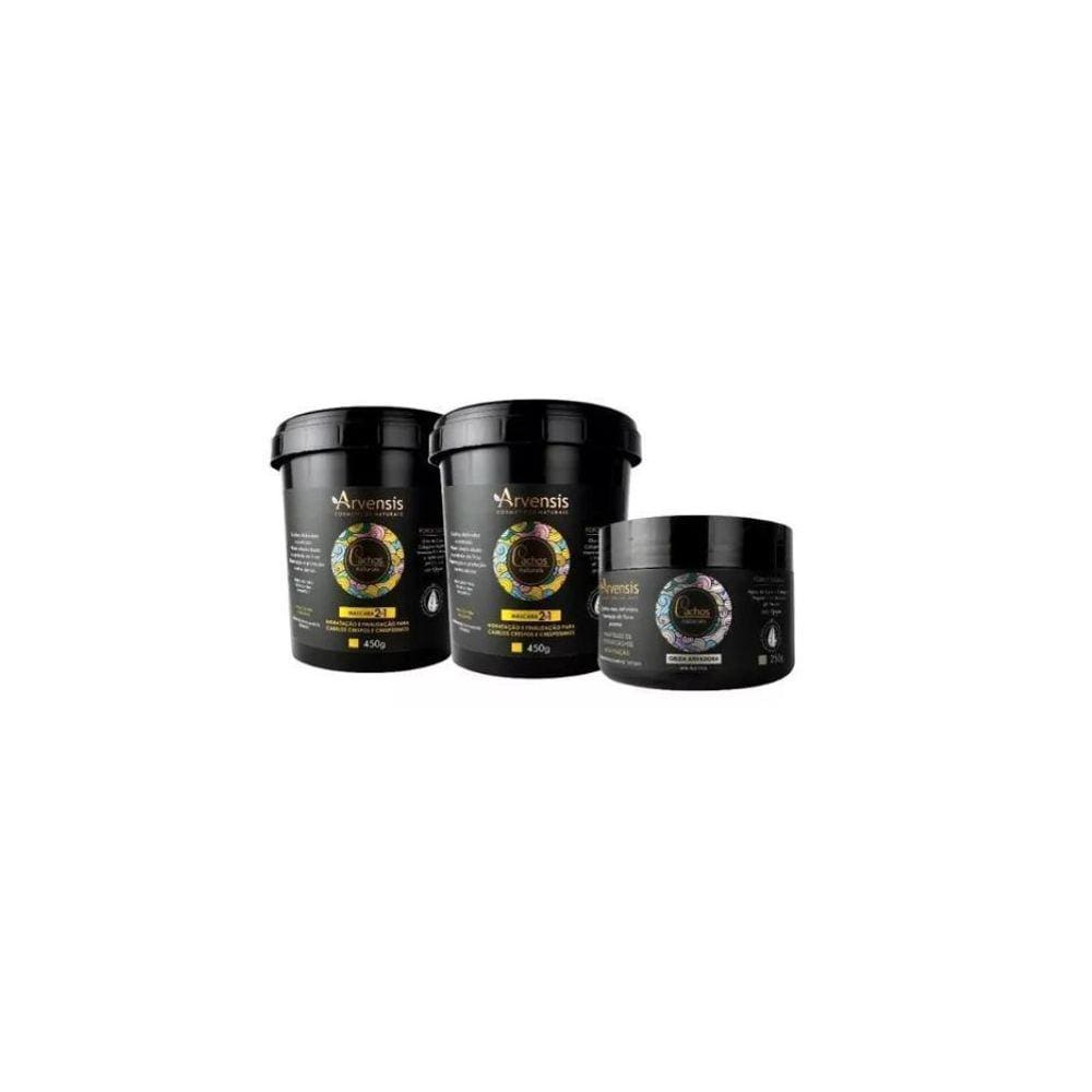 Kit Arvensis 2 Máscaras 2X1 450G +1 Geleia Alta Fixação 250G
