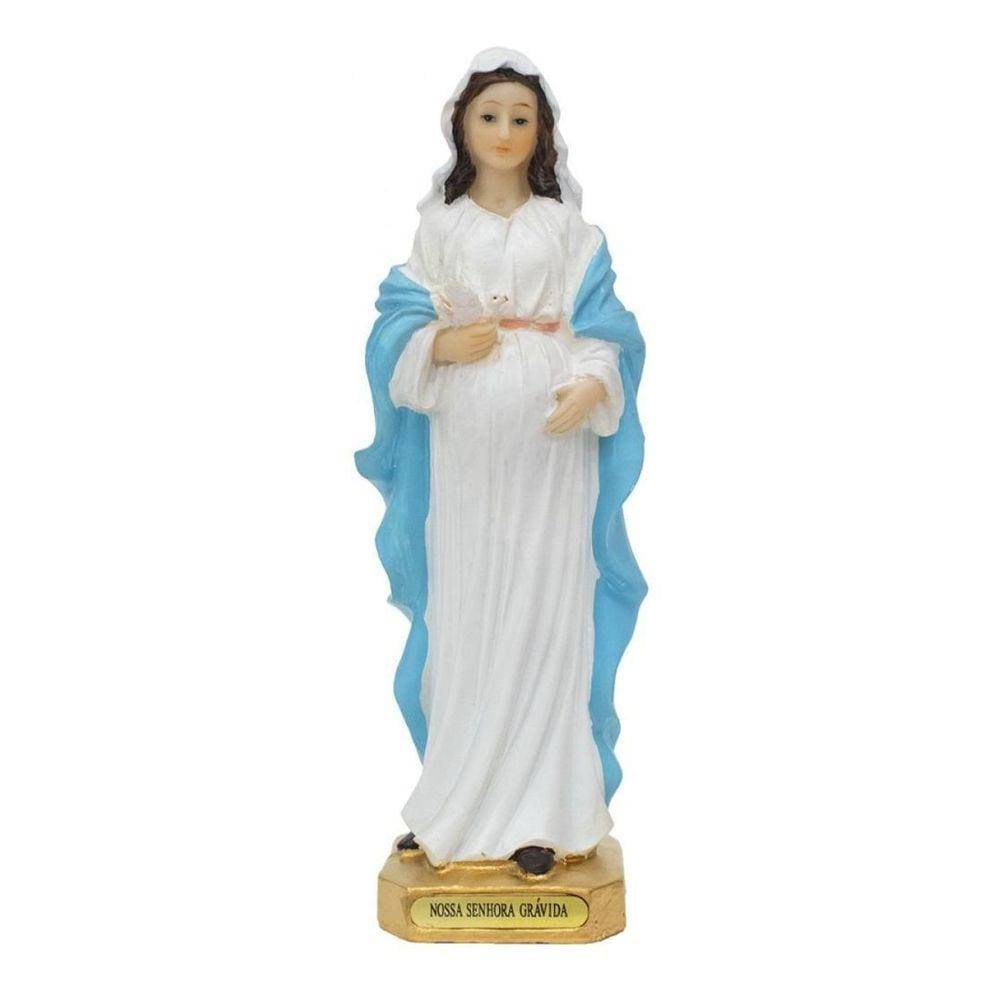Imagem Nossa Senhora Grávida 20,5Cm  Enfeite Resina