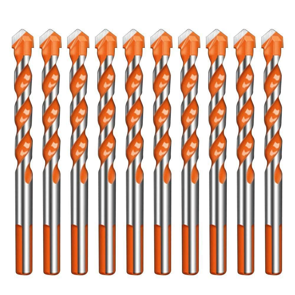 Kit 10 Broca De Torção Triangular Multifuncional 6Mm Pronta