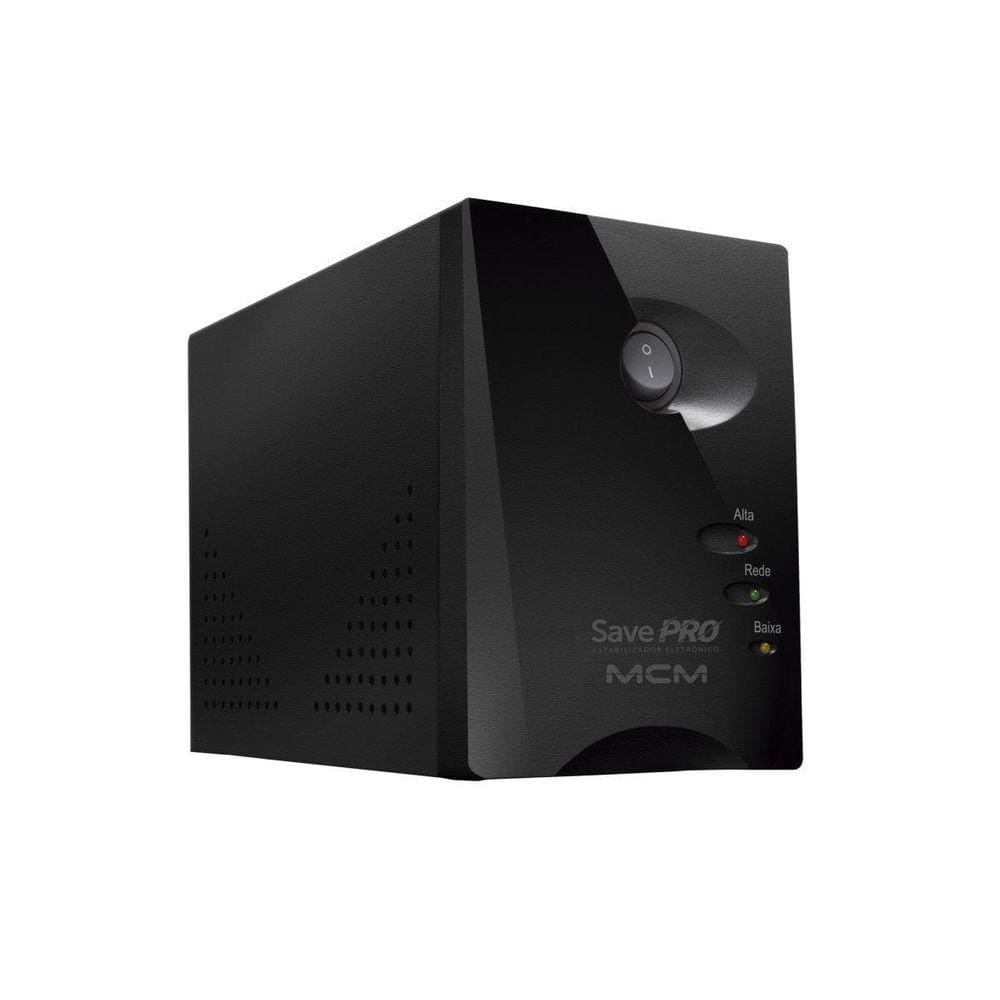 Estabilizador 1000Va Bivolt 110/220V Save Pro Preto - Mcm