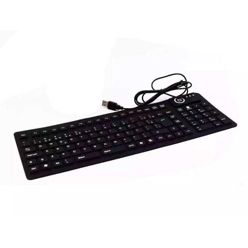 Teclado Emborrachado Silicone Borracha Usb Xz-105 Homologação: 67131703257