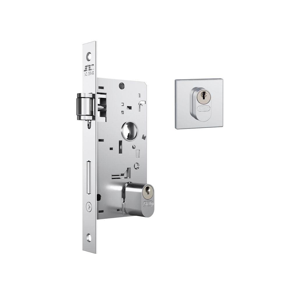 Fechadura Stam 803 Roseta Quadrada Inox Rq1I