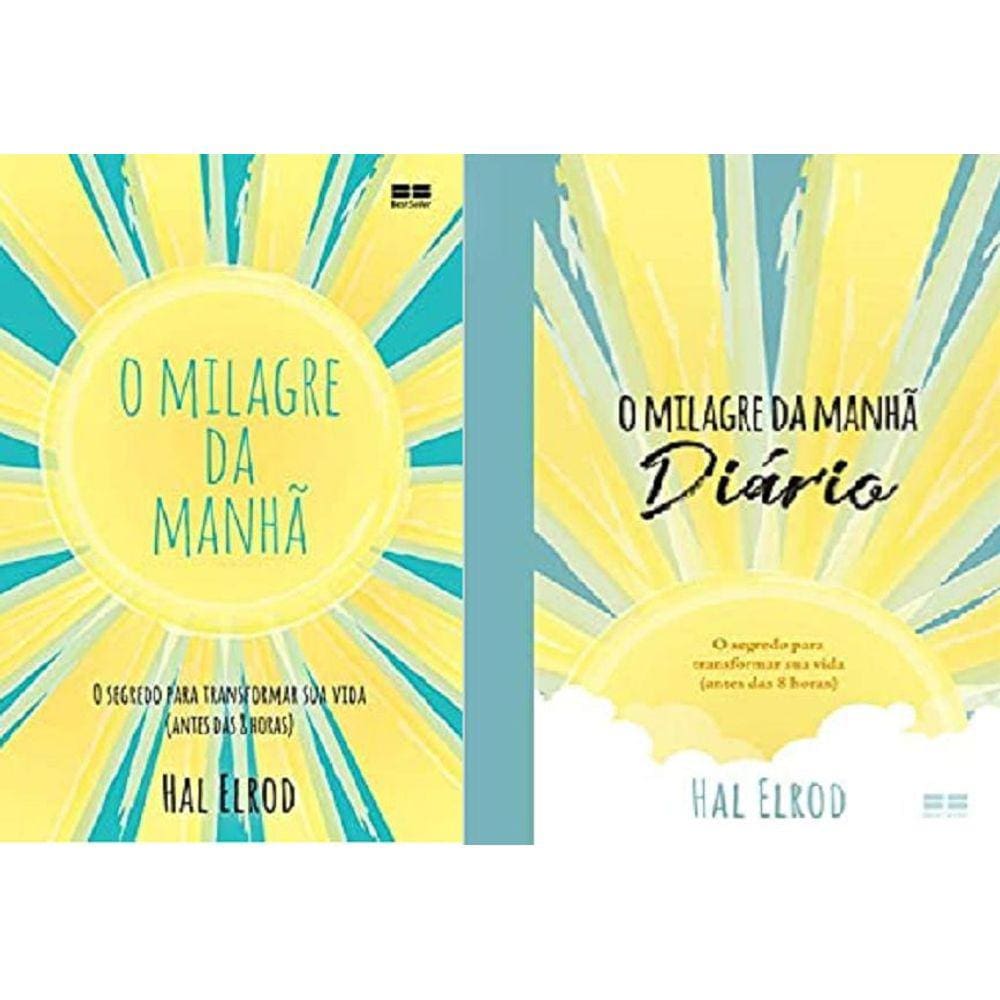 Kit 2 Livros Hal Elrod Milagre Do Amanha + Diario