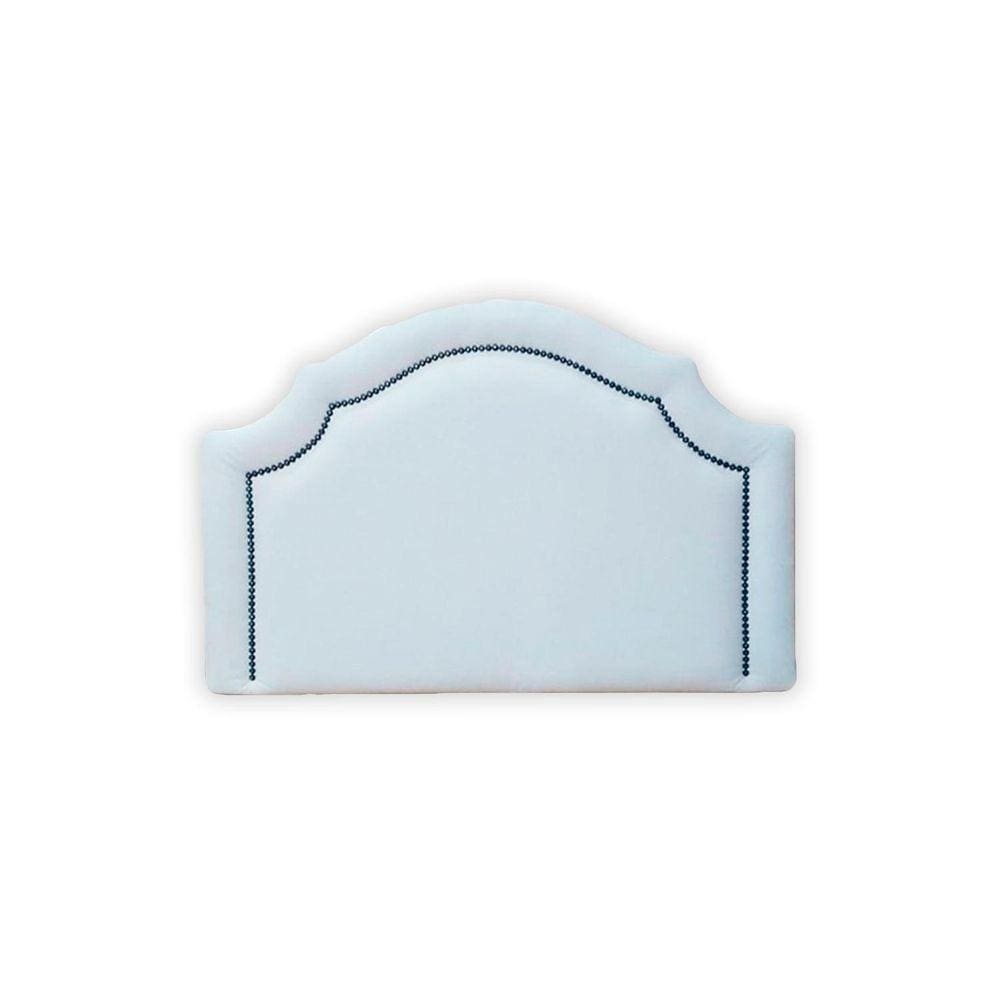 Cabeceira Provençal Luxo Tachas - Solteiro Courino Branco