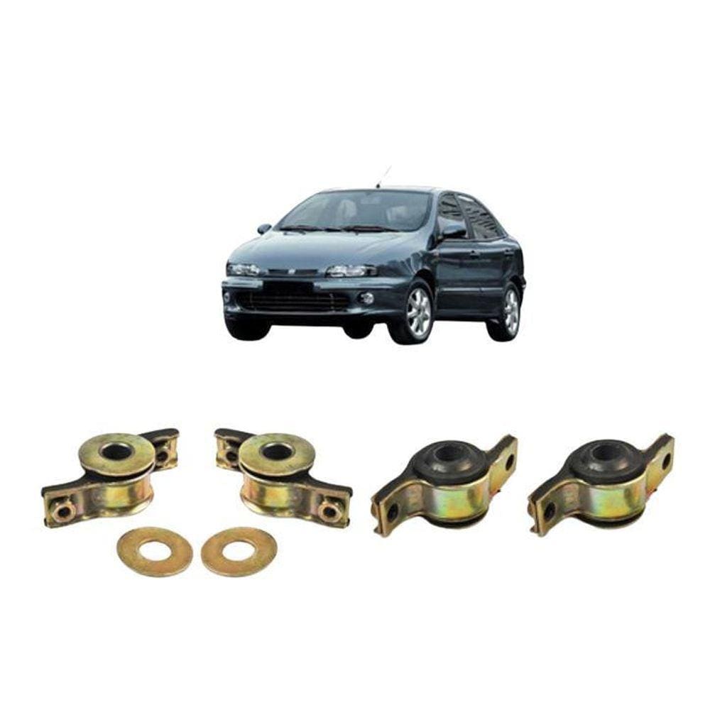Kit 4 Bucha Balança Dianteira Fiat Brava 2000 2001 2002 2003