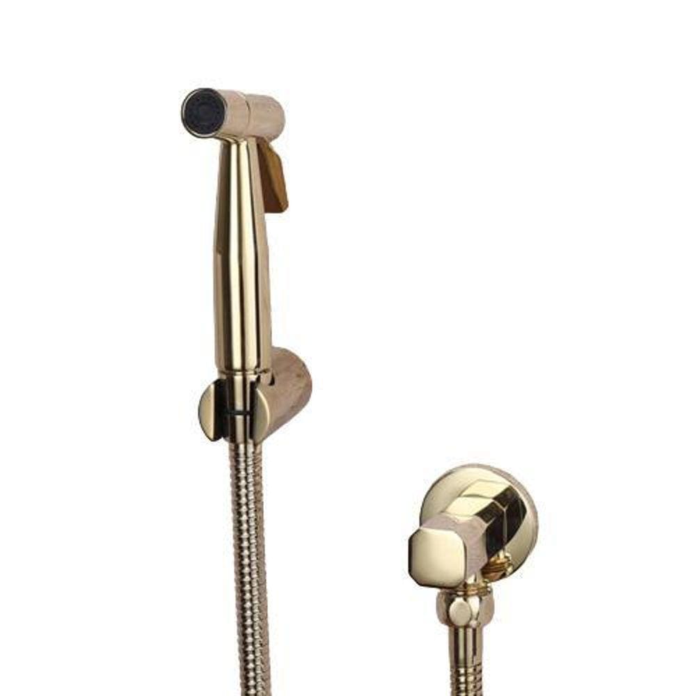 Ducha Higiênica Dourado Luxo Completa Banheiro Lavabo